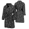 Chess Print Pattern Men Long Robe-grizzshop