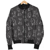 Chess Print Pattern Men's Bomber Jacket-grizzshop