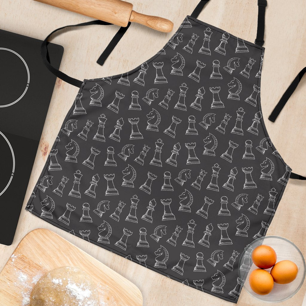 Chess Print Pattern Women's Apron-grizzshop