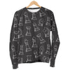 Chess Print Pattern Women's Sweatshirt-grizzshop