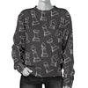 Chess Print Pattern Women's Sweatshirt-grizzshop