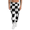 Chessboard Sphere Print Men's Leggings-grizzshop