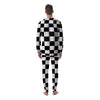 Chessboard Sphere Print Men's Pajamas-grizzshop