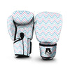 Chevron Blue And Pink Print Pattern Boxing Gloves-grizzshop
