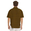 Chevron Halloween Print Pattern Men's Short Sleeve Shirts-grizzshop