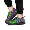 Chevron Mardi Gras Print Pattern Black Sneaker-grizzshop