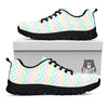 Chevron Pastel Print Pattern Black Sneaker-grizzshop