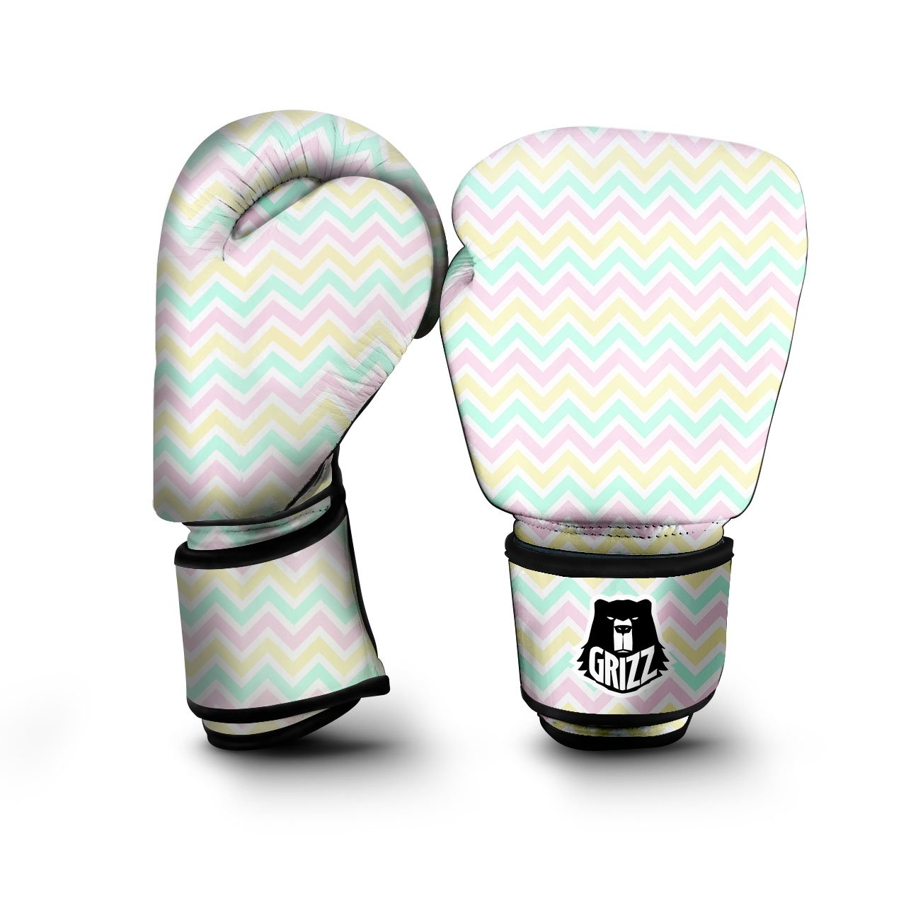 Chevron Pastel Print Pattern Boxing Gloves-grizzshop