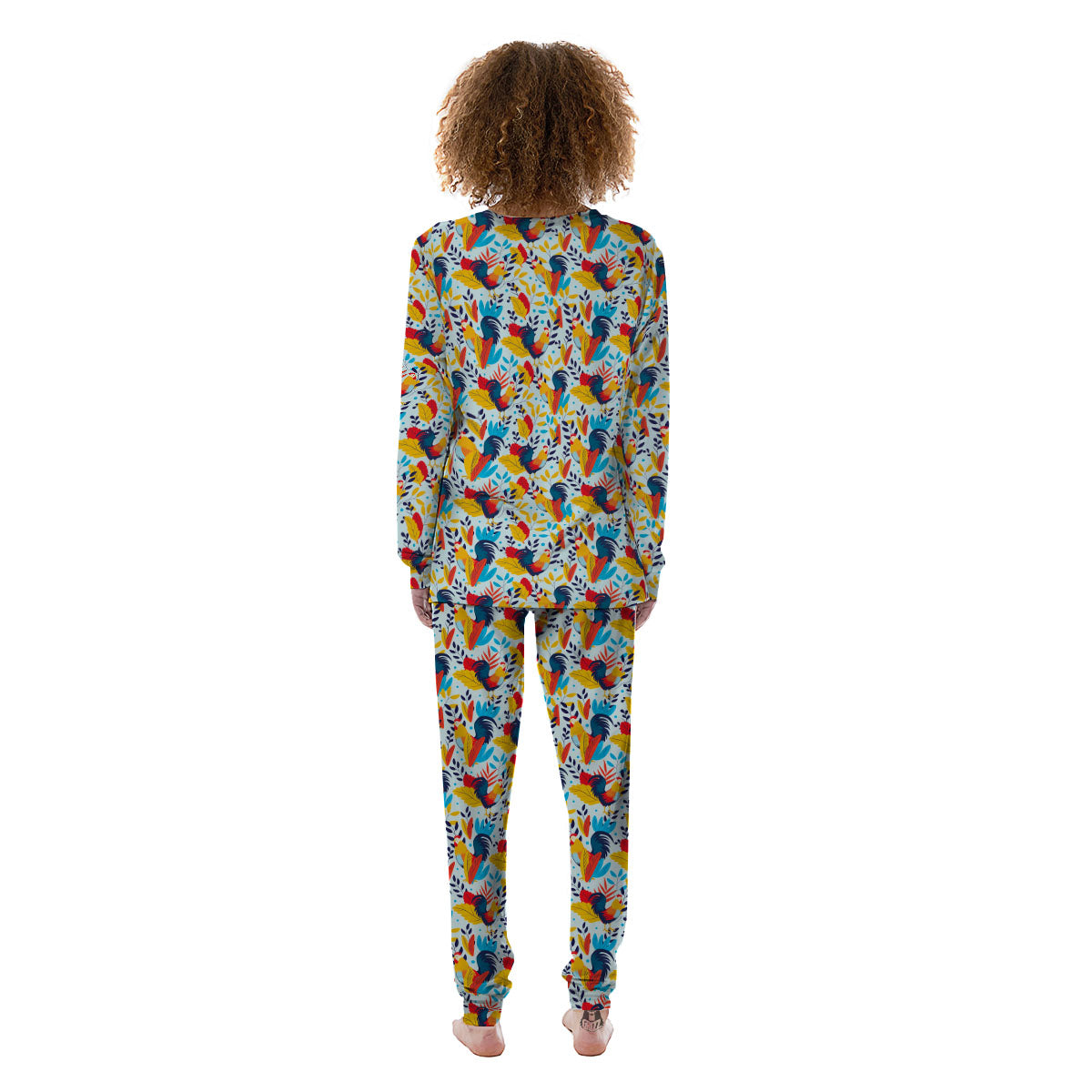 Chicken Exotic Print Pattern Women's Pajamas-grizzshop