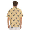 Chicken Hand Drawn Print Pattern Men's Short Sleeve Shirts-grizzshop