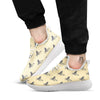 Chicken Hand Drawn Print Pattern White Athletic Shoes-grizzshop