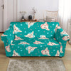 Chihuahua Dot Pattern Print Loveseat Cover-grizzshop