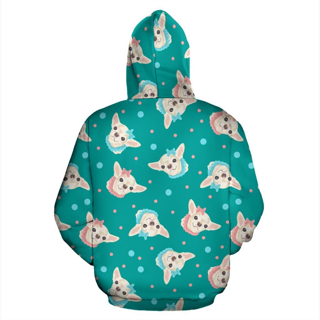 Chihuahua Dot Pattern Print Women Men Pullover Hoodie-grizzshop