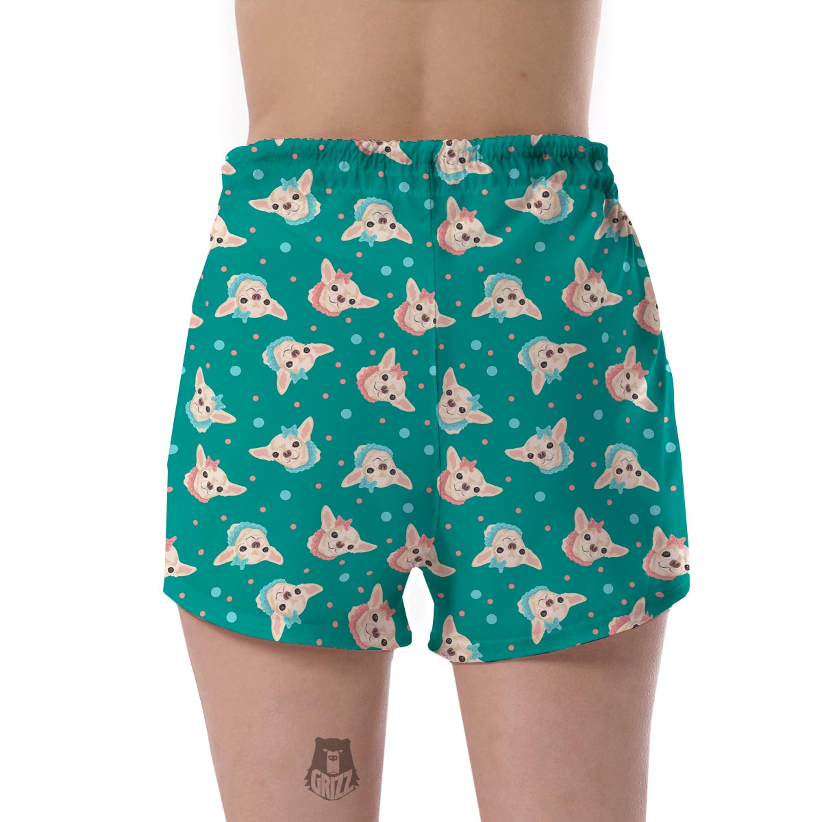 Chihuahua Dot Pattern Print Women's Shorts-grizzshop