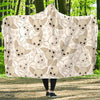 Chihuahua Pattern Print Hooded Blanket-grizzshop