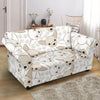 Chihuahua Pattern Print Loveseat Cover-grizzshop