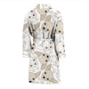 Chihuahua Pattern Print Men Long Robe-grizzshop