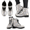 Chihuahua Pattern Print Men Women Leather Boots-grizzshop
