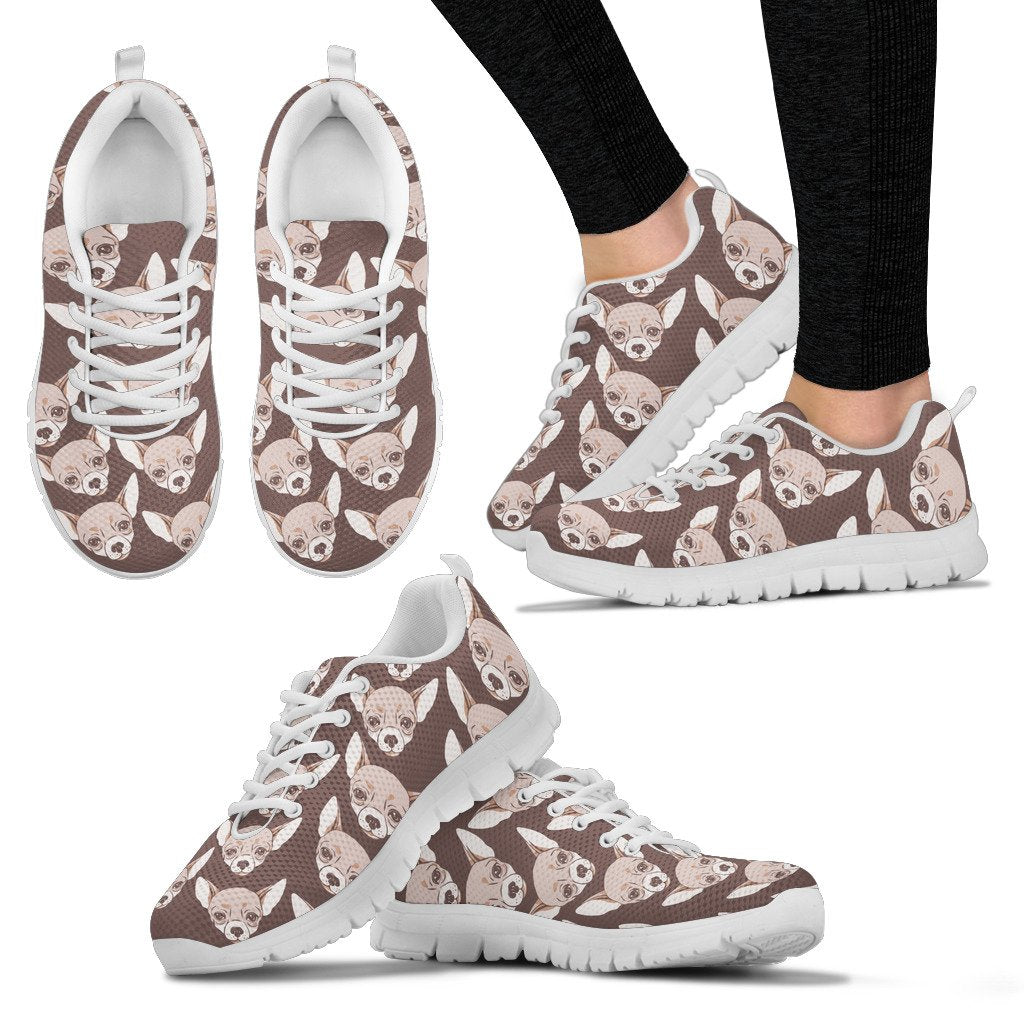 Chihuahua Pattern Print Sneakers And Shoes-grizzshop