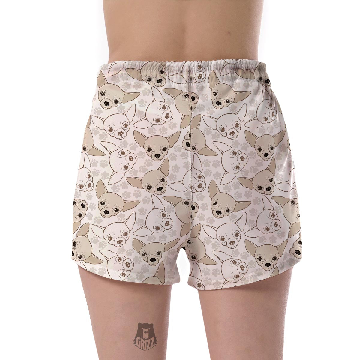 Chihuahua Pattern Print Women's Shorts-grizzshop