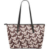 Chihuahua Pattern Purse Leather Tote Bag-grizzshop