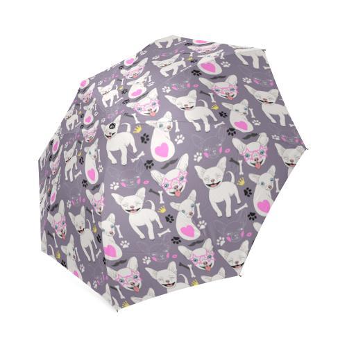 Chihuahua Print Pattern Print Foldable Umbrella-grizzshop