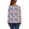 Chihuahua Print Pattern Women Crewneck Sweatshirt-grizzshop