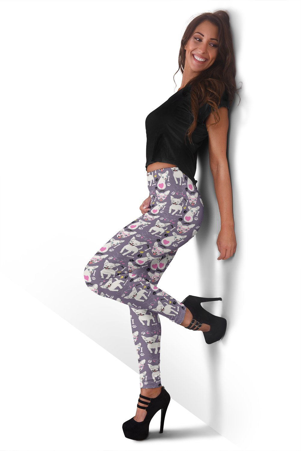 Chihuahua Print Pattern Women Leggings-grizzshop