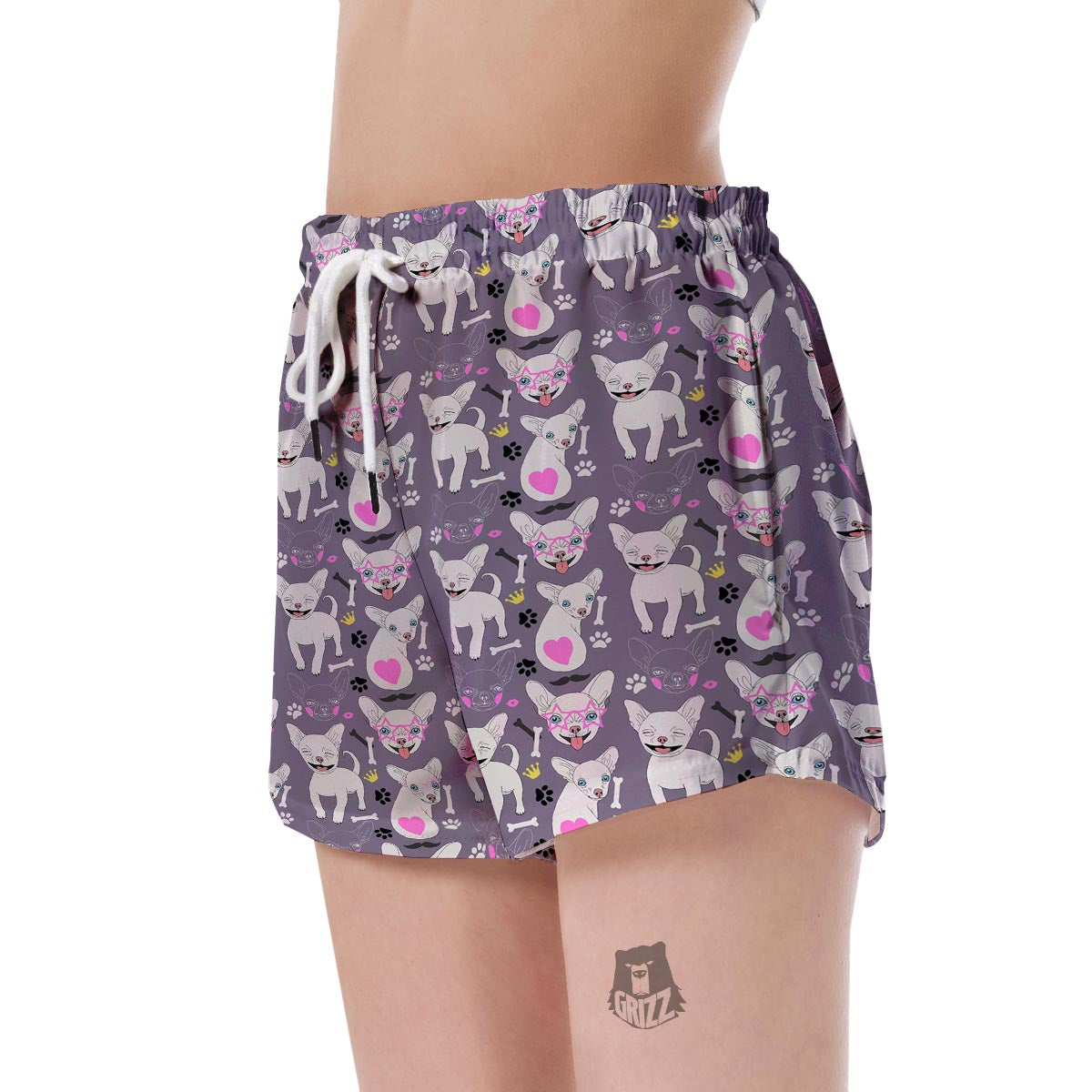 Chihuahua Print Pattern Women's Shorts-grizzshop