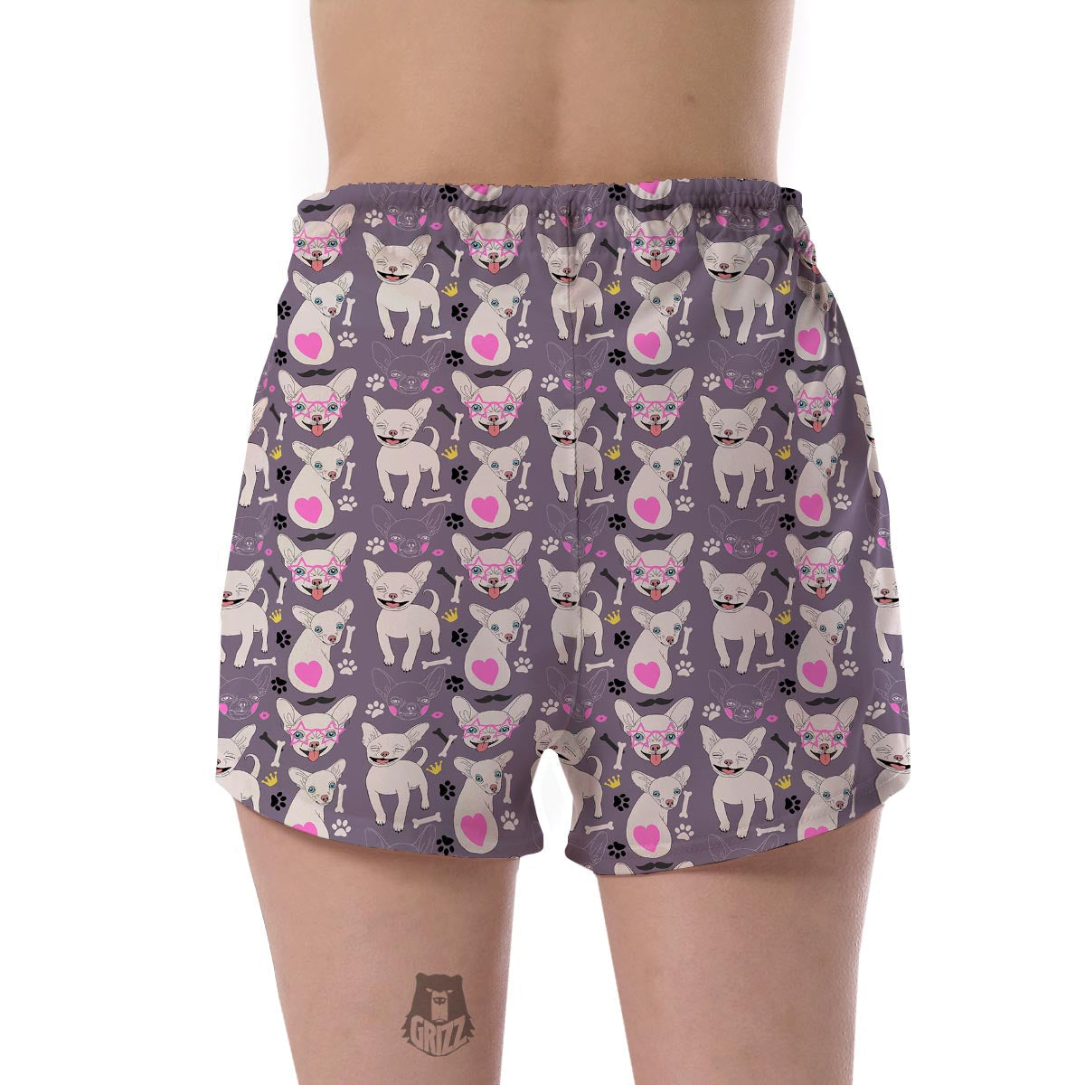 Chihuahua Print Pattern Women's Shorts-grizzshop
