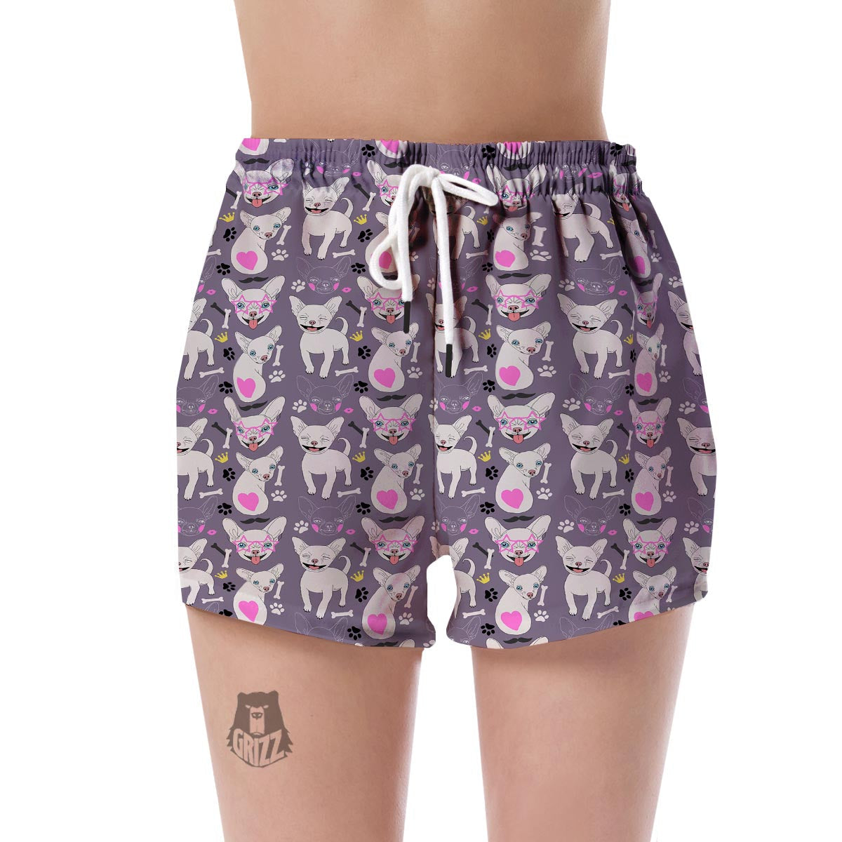 Chihuahua Print Pattern Women's Shorts-grizzshop
