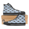 Chihuahua Sleeping Print Pattern Black High Top Shoes-grizzshop