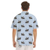 Chihuahua Sleeping Print Pattern Men's Short Sleeve Shirts-grizzshop