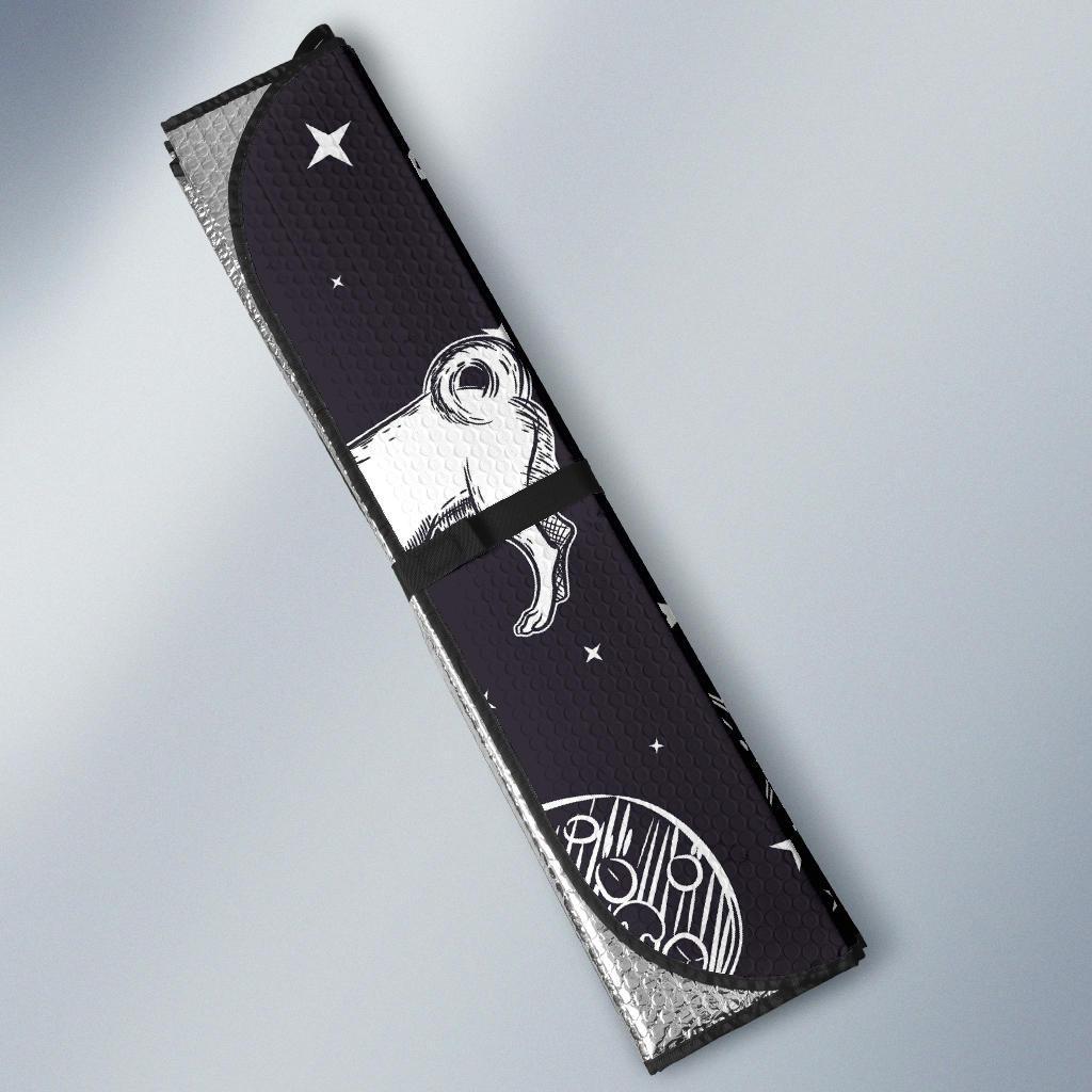 Chihuahua Space Pattern Print Car Sun Shade-grizzshop