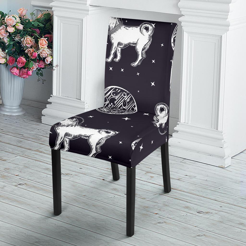 Chihuahua Space Pattern Print Chair Cover-grizzshop