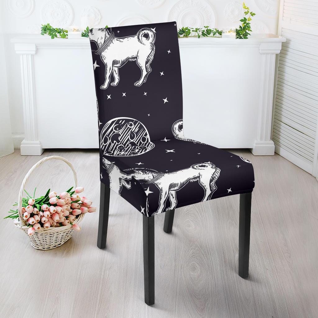 Chihuahua Space Pattern Print Chair Cover-grizzshop