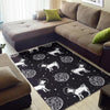 Chihuahua Space Pattern Print Floor Mat-grizzshop