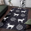 Chihuahua Space Pattern Print Floor Mat-grizzshop