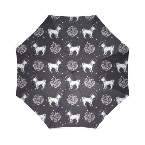 Chihuahua Space Pattern Print Foldable Umbrella-grizzshop