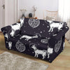 Chihuahua Space Pattern Print Loveseat Cover-grizzshop