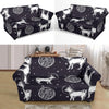 Chihuahua Space Pattern Print Loveseat Cover-grizzshop