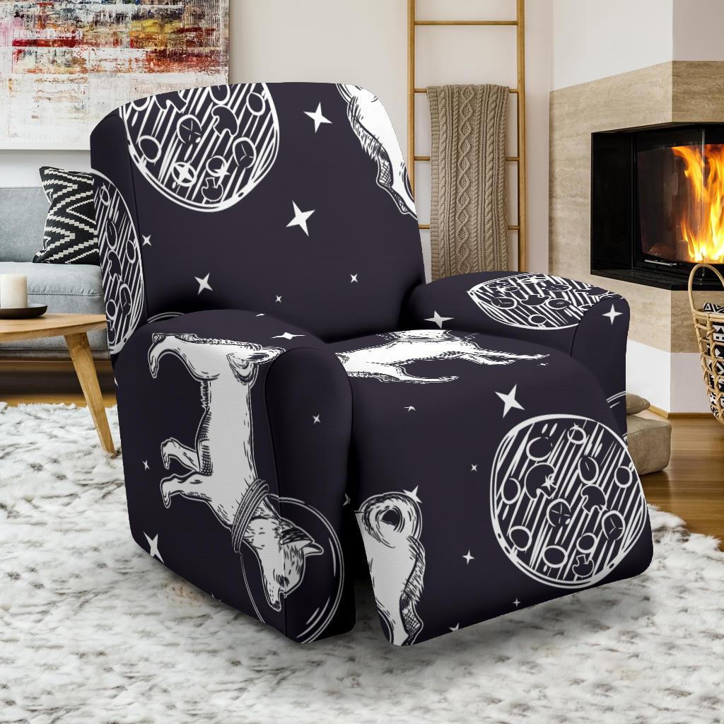 Chihuahua Space Pattern Print Recliner Cover-grizzshop