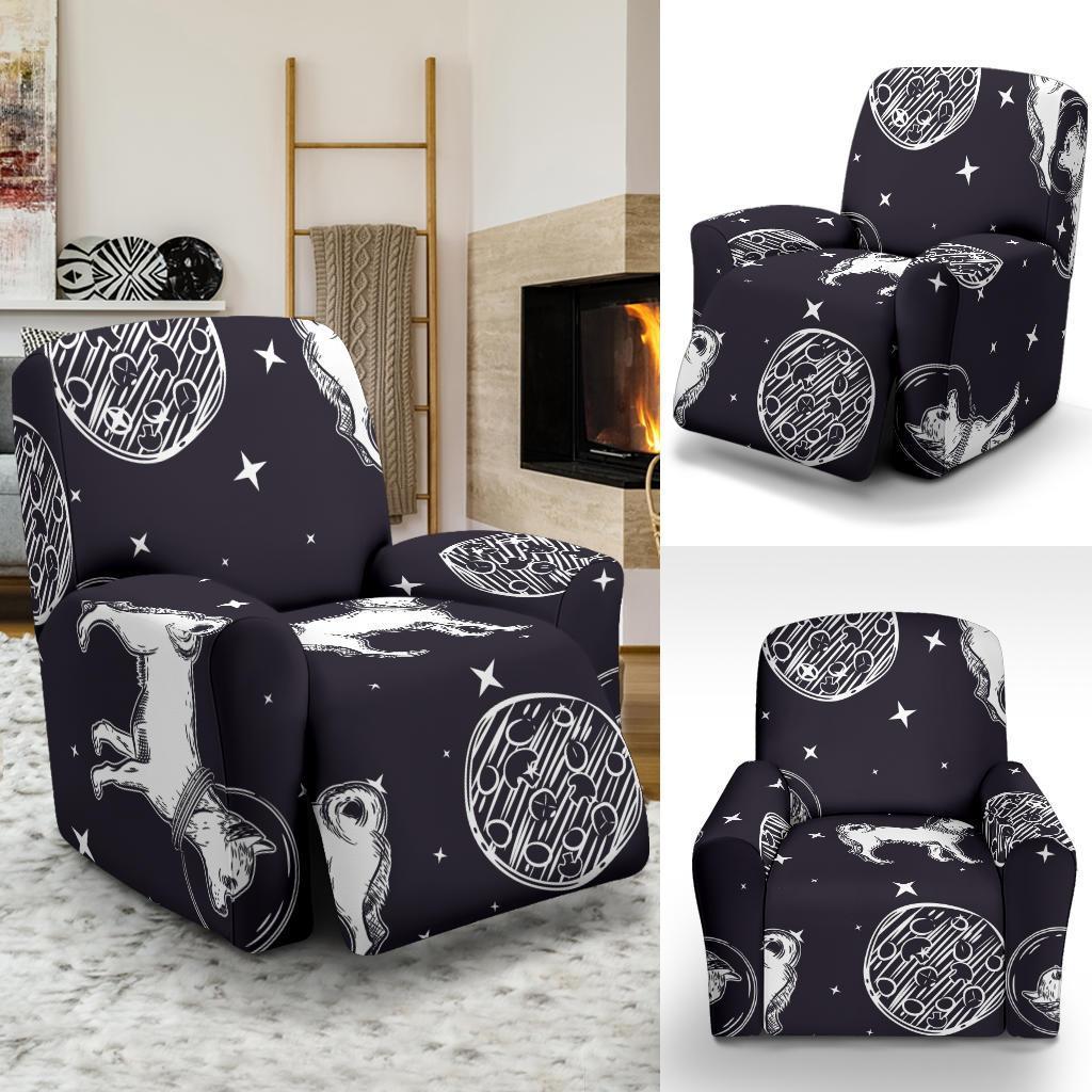 Chihuahua Space Pattern Print Recliner Cover-grizzshop