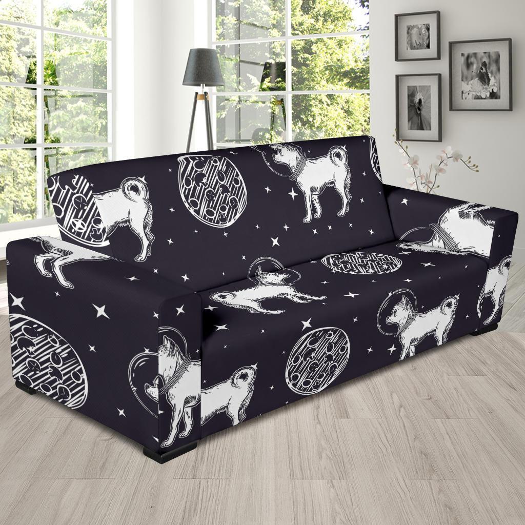 Chihuahua Space Pattern Print Sofa Covers-grizzshop