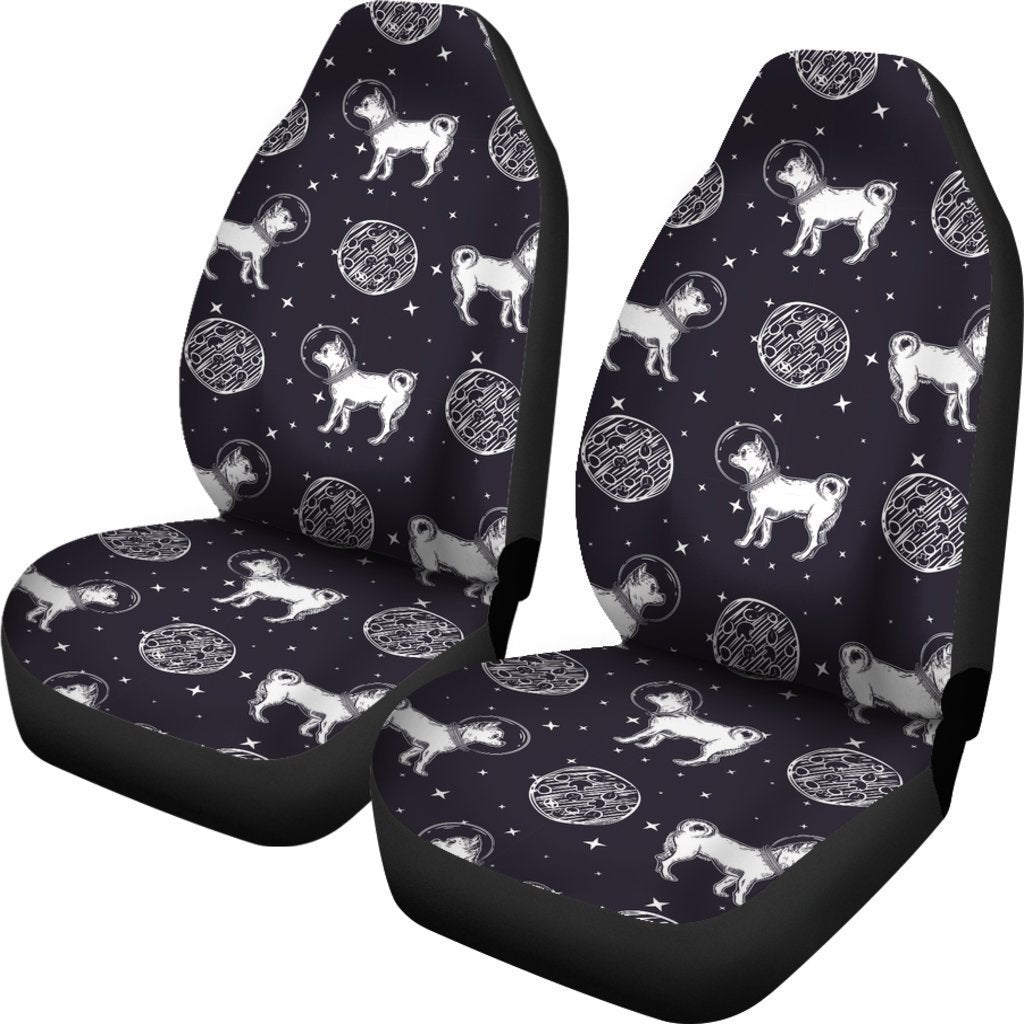 Chihuahua Space Pattern Print Universal Fit Car Seat Cover-grizzshop