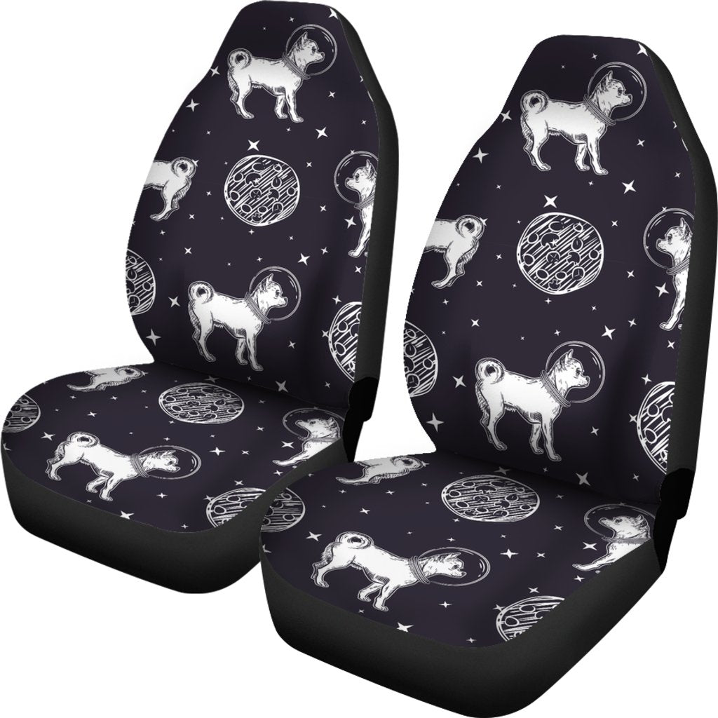 Chihuahua Space Pattern Print Universal Fit Car Seat Cover-grizzshop