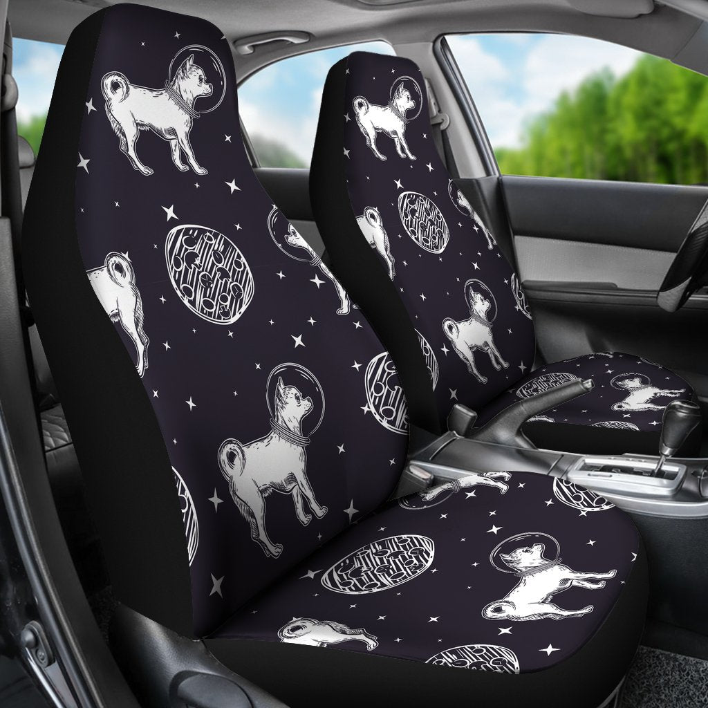 Chihuahua Space Pattern Print Universal Fit Car Seat Cover-grizzshop