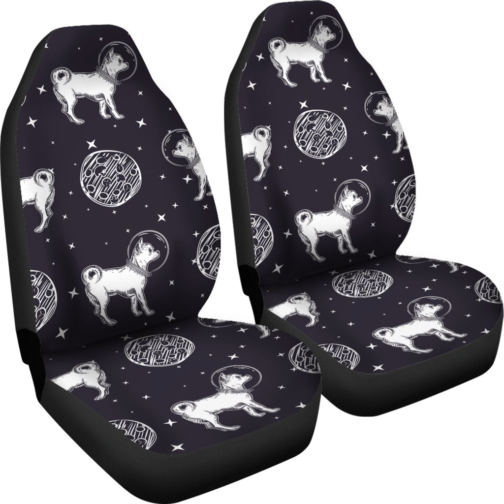 Chihuahua Space Pattern Print Universal Fit Car Seat Cover-grizzshop