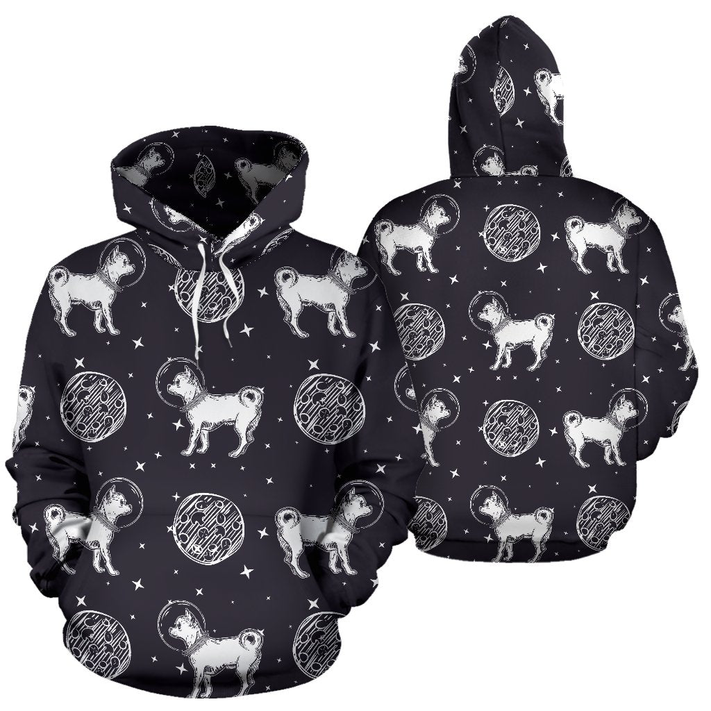 Chihuahua Space Pattern Print Women Men Pullover Hoodie-grizzshop