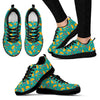 Chilli Taco Pattern Print Black Sneaker Shoes For Men Women-grizzshop